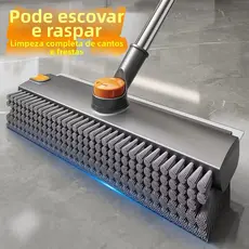 Nova escova de cobertura de chão duro de duplo uso sem cantos mortos para rascar e limpar