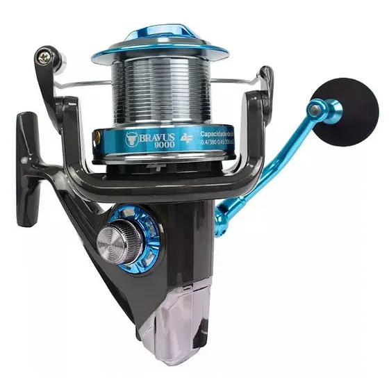 Molinete BRAVUS 9000 15kg drag 4 rolamentos - Albatroz Fishing