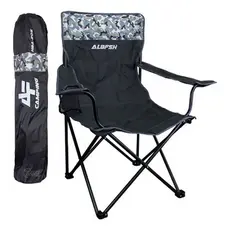 Cadeira HBA-20S Para Pescador Dobrável (até 150kg) - Albatroz Cor Preto