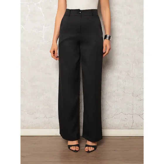 Calça Pantalona Feminina De Afaiataria social