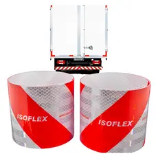 2X Faixa Refletiva Parachoque Caminhão Van Carreta Truck