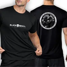Camisa Camiseta Dry Fit Masculino BLACK 02 Maromba Corrida Treino Esporte Academia Passeio