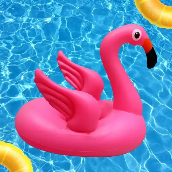 Boia Infantil Com Assento Flamingo Piscina Praia Verão
