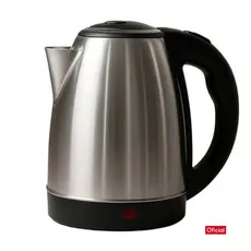 Chaleira Elétrica 110v Garrafa Térmica de Água Bule Com Tampa Inox Prateada 2litros