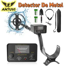 Detector De Metal E Ouro Prova De Agua Com Fones Ouvido E Pá