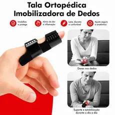 Kit Tala Imobilizador Ortopédico para Dedos – Alívio de Lesões e Proteção Segura Para Recuperação Rápida