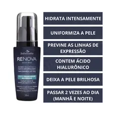Antirrugas Renova  Sérum Facial Ácido Hialurônico Preenchedor de Rugas e Clareador 30ml Sofisticatto