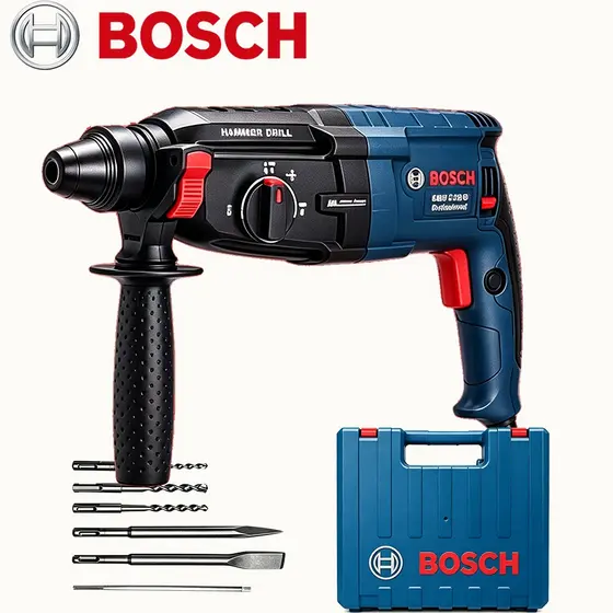 Martelete Rompedor Bosch GBH 2-28D Profissional SDS Plus 10mm Para Concreto Armado Parede e Canaleta Original