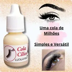 Cola para Cílios Ludurana Transparente Profissional Fio a Fio Secagem Rápida Longa Duração Resistente à Água