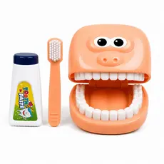 Kit Médico Dentista Infantil Dutetoys Com Boca Escova Pasta Brinquedo Faz De Conta
