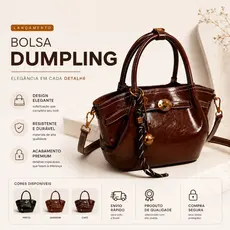 Bolsa Dumpling Feminina Elegante Luxo Premium Grande Capacidade Tiracolo Moderna Casual