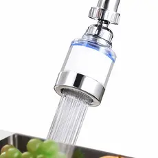 Filtro de Torneira Rotativo Universal Purificador de Água Remove Cloro Booster para Cozinha