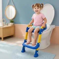 Assento Redutor Infantil Escada Antiderrapante Acolchoado Troninho Vaso Sanitário Alira Home Bebê
