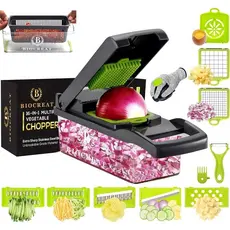 Cortador Multifuncional Fatiador De Verduras/frutas/legumes 16 em 1 Profissional Cozinha Sliceraço Inox Fatiador