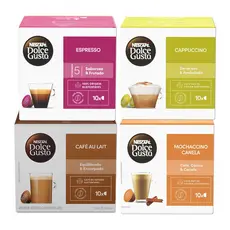 Kit Dolce Gusto Queridinhos - 40 cápsulas - Espresso, Canela, Au Lait e Cappuccino