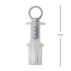 Seringa Dosadora de Remédio Buba com Bico de Silicone e Medição em mL