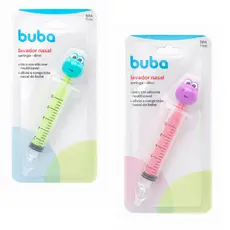 LAVADOR NASAL BUBA BEBÊ INFANTIL SERINGA COM BICO DE SILICONE REUTILIZÁVEL ZOO DINO LEÃO UNICÓRNIO