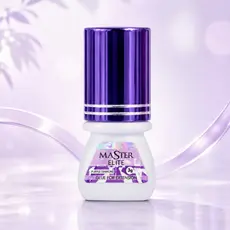 Cola Extensão de Cílios Master Diamond 3ml Roxa Incolor Após Aplicação Secagem Rápida