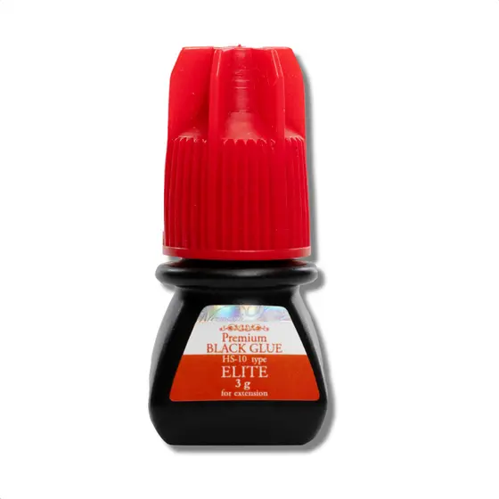 Cola para Extensão de Cílios Elite HS10 3ml Black Glue Fio a Fio e Volume Russo
