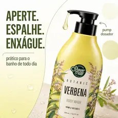 Sabonete Corporal Verbena 500ml Importado Coreano Shower Mate Botanic Aroma Suave