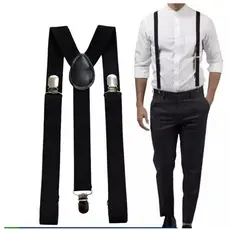 🕴️ Suspensório Masculino Clássico com Presilhas de Metal – Ajustável e Confortável