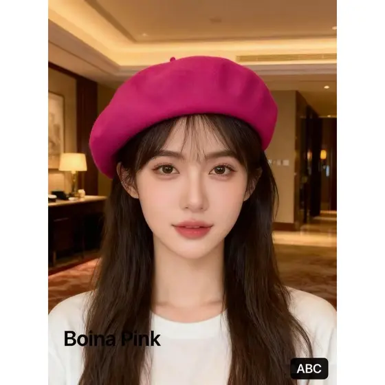 ABC Boina Feminina De Lã Grossa Para Inverno