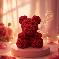 Urso de Rosas Dia dos Namorados Presente Romântico Presente Criativo