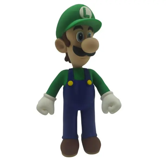 Luigi Decorativo 17 cm – Item Geek Colecionável para Decoração, Presente Gamer e Fan de Games