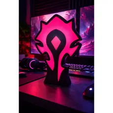 Luminária LED Horda World of Warcraft – Decoração Gamer | Presente Nerd