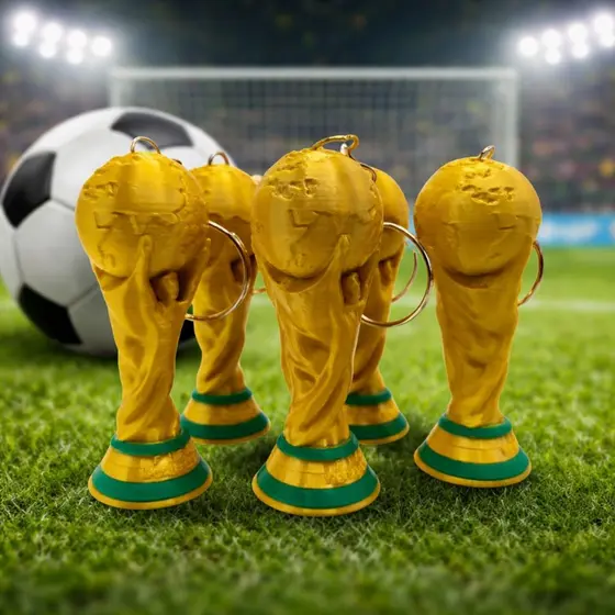 Chaveiro Copa do Mundo – Trofeu Dourado Brasil