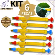 Jogo 6/4/2/1 Pulverizador de Garrafa PET - Alta Pressão Borrifador Manual Plantas Jardim  Uso Doméstico