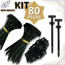 Kit 80/60/40/20 Abraçadeira Nylon 90mmx20mmx5mm Universal Trava Automática Cinta Plástica Automotivo Fios Doméstico