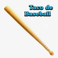 Taco de Baseball Decorativo em madeira  Pinus estilo e qualidade