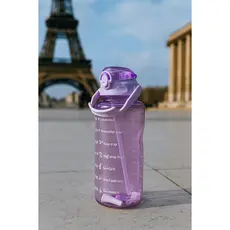 Garrafa p/ Água Motivacional 2 Litros c/ Suporte Para Celular Academia - Trabalho -  Squeeze