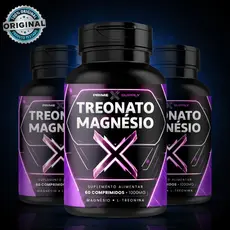 Kit 03 Magnésio L-Treonato 180 Cápsulas 1000mg Treonina Original