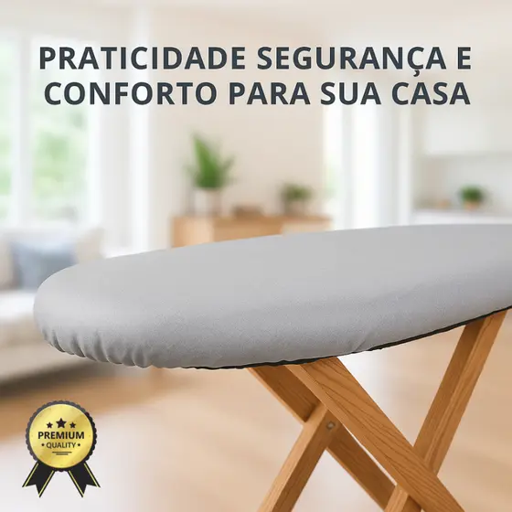 Forro capa para tabua de passar roupas termico algodão aluminado com espuma tamanho ideal reforçado