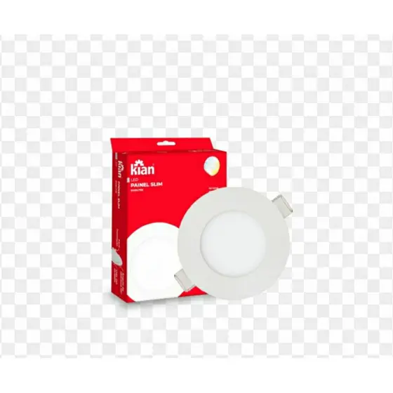 luminária Led Embutir Redonda Slim 6w 6000k Kian Cor Branco