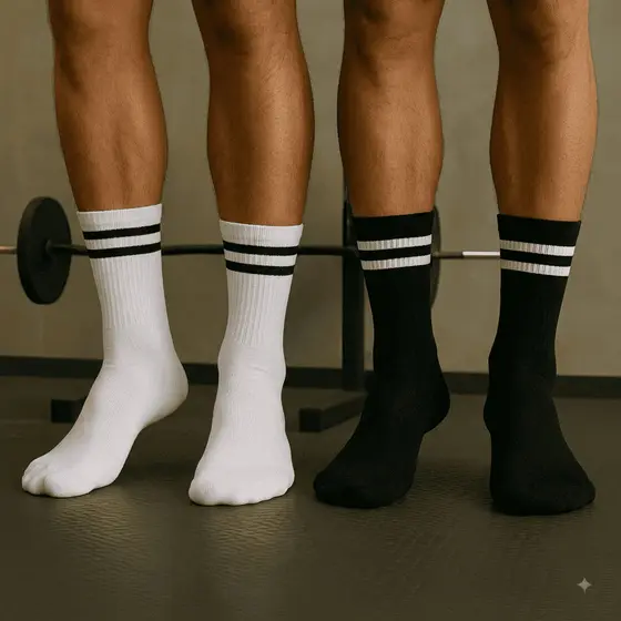 Meias cano alto para Treino – Listradas, Cano Alto, Conforto e Estilo na Medida Certa