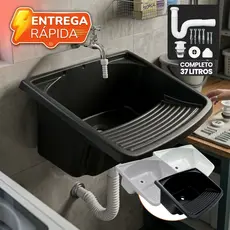 Tanque Lavar Roupas 37 Litros Grande Completo Lavanderia