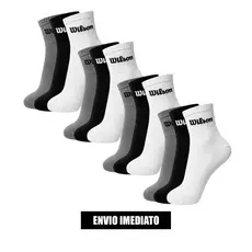 Kit 6 ou 12 pares de meia  Wilson cano curto original