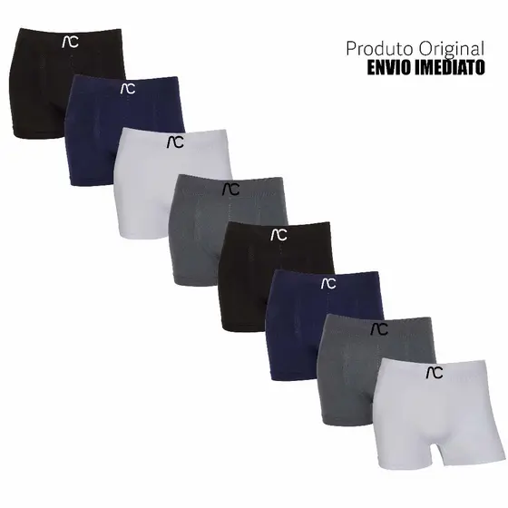 Kit 4 ou 8 cuecas boxer marca AC & Co Microfibra Originais