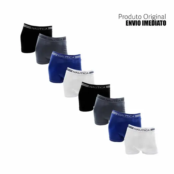 Kit cuecas 4 ou 8 boxer marca Nautica Microfibra Originais