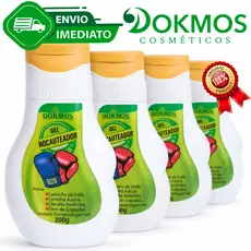 Kit C/4 Nocauteador Gel Massageador Dokmos 200g Dores Musculares Alivio Imediato Envio Imediato
