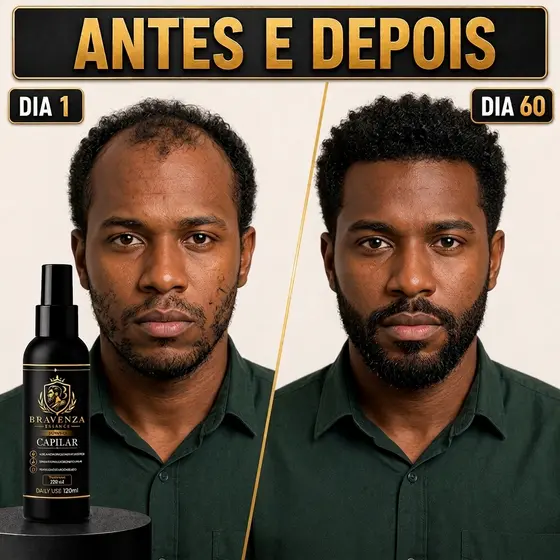 Bravenza Essence Tônico Capilar Cresce Cabelo Barba Bigode Cavanhaque Preenche Falhas Unissex 6