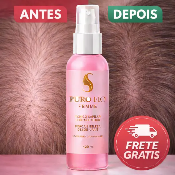 Tônico Capilar Antiqueda Perfume Feminino Estimula Crescimento Aplicação Fácil Cabelo e Sobrancelha