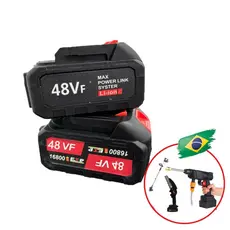 Bateria 48v Recarregável Pistola Lava Jato Lavadora Portátil De Alta Pressão