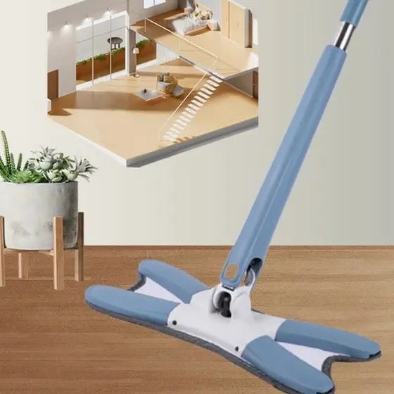 Mop Giratório X-mop Lava e Seca Rodo Twist com Extrusão Microfibra Multiuso Limpeza de Piso
