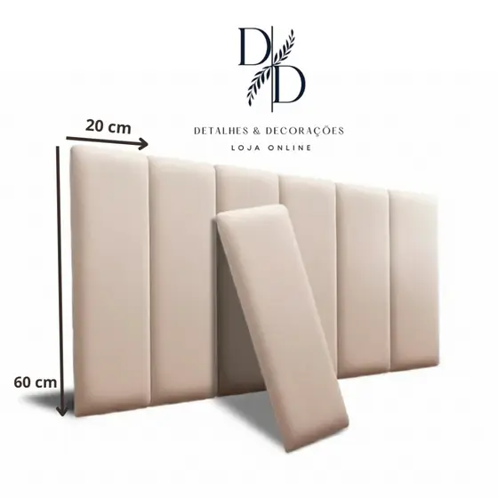 Cabeceira de Cama Box Completa 60X20 - Para Cama de Solteiro Casal Queen e King - ENVIO IMEDIATO!!!