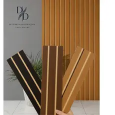 Painel Ripado MDF Revestimento Parede 45x11 Autocolante Premium - Envio Imediato