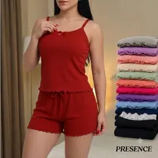 Kit 10 pijamas feminino revenda baby doll atacado Fb